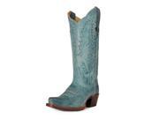 Cinch Western Boots Womens Cowboy Heel Snip 11 B Mad Dog Blue CFW1002