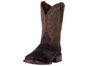 Dan Post Western Boot Mens Cader Reverse Eel Cowboy 8.5 D Brown DP2996
