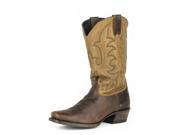 Stetson Western Boots Mens Fuccini 11 D Brown 12 020 8603 0132 BR