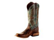 Horse Power Western Boots Men Bump Leather 9.5 D Saddle Mad Dog HP6003