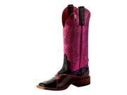 Macie Bean Western Boots Womens Think Pink Roper Tabs 10 B Brown M9094
