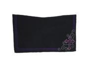 Tough 1 Saddle Blanket Contour Wool Crystal Cross Purple 35 17882