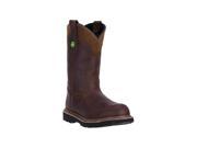 John Deere Western Boots Mens 11 Deep Dip St EH 10.5 W Brown JD4394