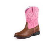 Roper Western Boots Girls Lights 10 Child Tan Pink 09 018 1201 1234 TA