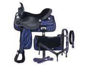 Tough 1 Saddle Eclipse 1 Pro 7 Piece Horse 14 Purple Zebra 9KS14