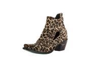 Lane Western Boots Womens Cowboy Studs Straps 9 B Cheetah LB0289E
