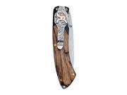 HOOey Western Knife Mens Wood Grain Copper Roughy 4 Silver HY358 066