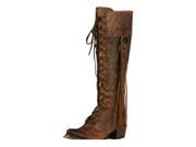 Lane Western Boots Womens Cowboy Trailblazer Waxed 6 B Brick JG0010C