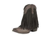 Roper Western Boots Womens Suede Fringe 8 B Brown 09 021 0977 0693 BR