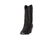 Dingo Western Boots Womens Jenny Round Studded Straps 7 M Black DI 548