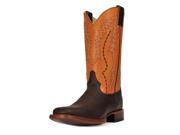 Cinch Western Boots Mens Square Toe Pull Tabs 8.5 D Dark Brown CFM1013