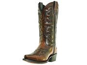 Laredo Western Boots Mens Hawk Cowboy 8.5 EW Burnished Gold 6862