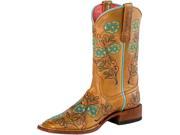 Macie Bean Western Boots Womens Turq Toolie 6.5 M Whiskey Bent M9265
