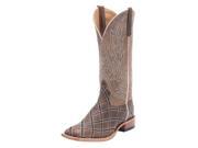 Horse Power Western Boots Tough Mens Leather Cowboy 9 B Moka HP1082