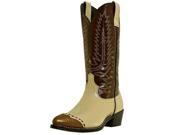 Laredo Western Boots Men Flagstaff Faux Lizard Wing 11.5 EW Bone 61161