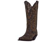 Laredo Western Boots Womens 12 Stitched Cowboy 8 M Black Tan 51079