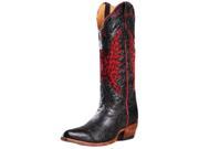 Johnny Ringo Western Boots Womens Inlayed 7 B Barn Black 628 11T