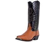 Laredo Western Boots Mens Cowboy Atlanta Faux Lizard 10 EW Brown 68086