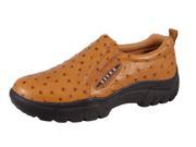 Roper Western Shoes Mens Ostrich Slip On 7 D Tan 09 020 0601 0350 TA
