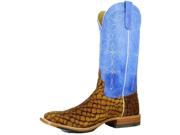 Anderson Bean Western Boots Mens Square Toe 8 EE Tan Lochness S1108