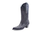 Roper Western Boots Womens Horseshoe 7.5 B Black 09 021 1556 0416 BL