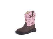 Roper Western Boots Girls Flower 12 Child Brown 09 018 1202 0022 BR