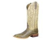 Horse Power Western Boots Mens Leather Cowboy 10.5 D Caf? Tan HP1078