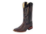 Ferrini Western Boots Mens Teju Lizard Exotic 8.5 D Chocolate 11193 09