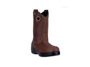 John Deere Western Boots Mens 11 Waterproof ST EH 7.5 M Brown JD4602