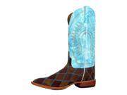 Horse Power Western Boots Mens Leather Cowboy Patchwork 12 EE HP1055