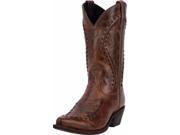 Laredo Western Boots Mens 12 Rust Toe Bucklace Snip 10 D Rust 68434