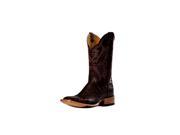 Cinch Western Boots Womens Cowboy Caiman Sq Toe 9 B Brown Matte CFW146