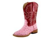 Roper Western Boots Girls Ostrich 3 Child Pink 09 018 1900 0051 PI