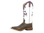 Horse Power Western Boots Mens Leather Cowboy Texas A M 12 D HP1058