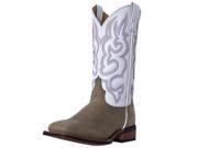 Laredo Western Boots Womens Cowboy Mesquite 8.5 M Taupe White 5621