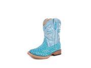 Roper Western Boots Girl Floral 7 Infant Turquoise 09 017 1901 0027 GR