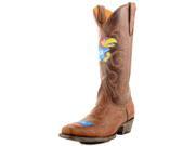 Gameday Boots Mens Western Cowboy Kansas Jayhawks 9 D Brass KS M017 1