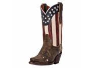 Dan Post Western Boots Womens Liberty American Flag 9 M Tan DP3586