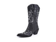 Roper Western Boots Womens Stud Scroll 6.5 B Black 09 021 1556 0541 BL