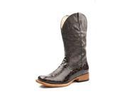 Roper Western Boots Womens Square Croco 8 B Brown 09 021 1900 0262 BR