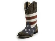 Roper Western Boots Boys Kid USA Flag 3 Child Blue 09 018 0903 0103 BU
