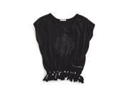 Tin Haul Western Shirt Womens S S Crop L Black 10 039 0083 0552 BL