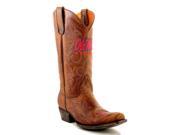 Gameday Boots Mens Western Mississippi Rebels 10 D Brass MS M018 1