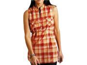 Roper Western Shirt Womens Sleeveless M Orange 03 052 0597 0414 OR