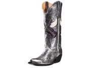 Johnny Ringo Western Boots Womens Cowboy Box Calf 7 B Silver 628 14T