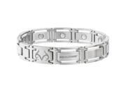 Sabona Jewelry Mens Bracelet Realtree Stainless Magnetic L Silver 443