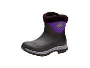 Muck Boots Womens Arctic Apres Cuffed Faux Fur 10 Black Purple AP8 500