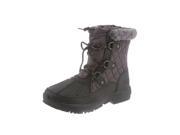 Bearpaw Boots Womens Bethany Quilted Nylon 5 Black Gray 1845W