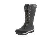 Bearpaw Boots Womens Isabella Laces Quilted 6 Charcoal 1705W