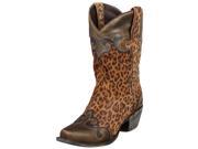 Lane Western Boots Womens Dakota Cheetah Snip Toe 6.5 B Brown LB0022E